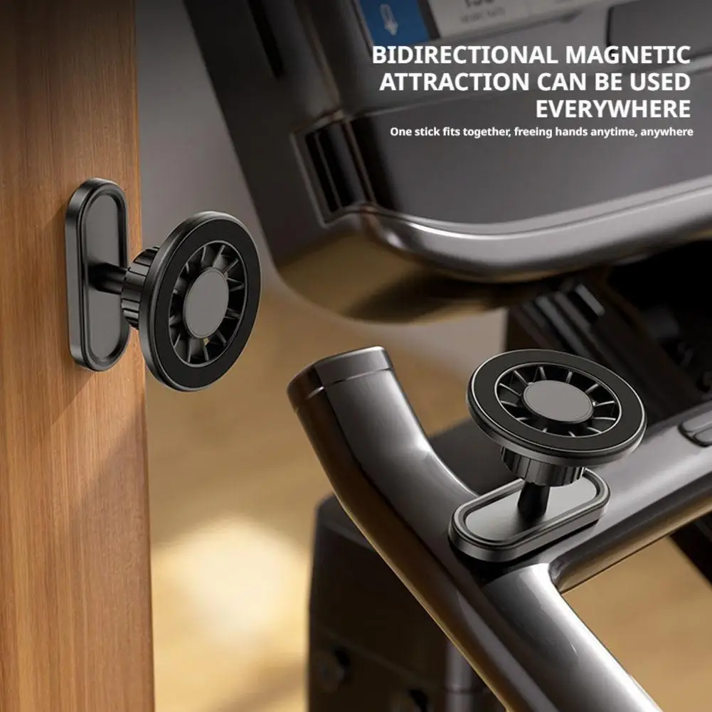 両面磁気携帯電話マウントホルダー 360 調整可能なスタンド MagSafe すべてのスマートフォン強力な磁気電話ホルダー D6E2