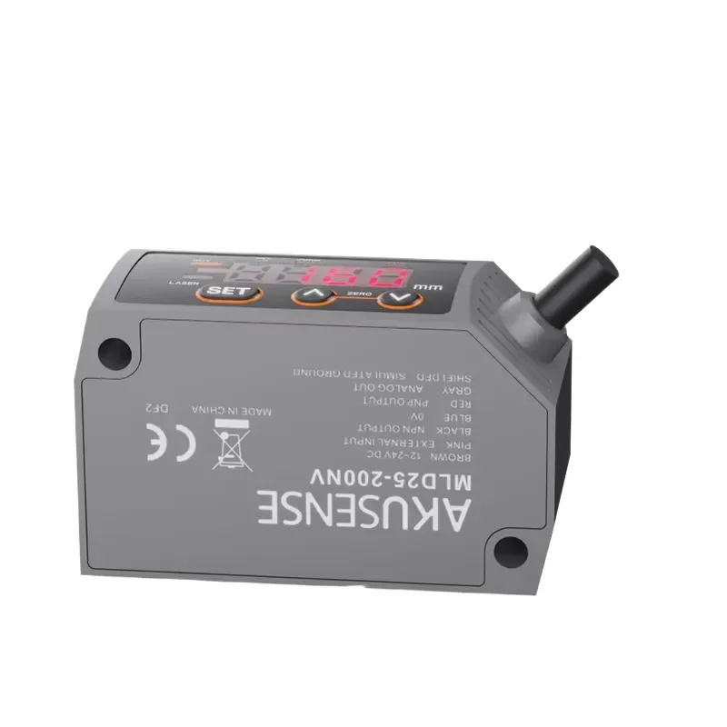 Displacement Sensor 35-65mm Range PNP Analog RS-485 30um Repeat Fast Response Red 655nm Measurement Distance Sensor
