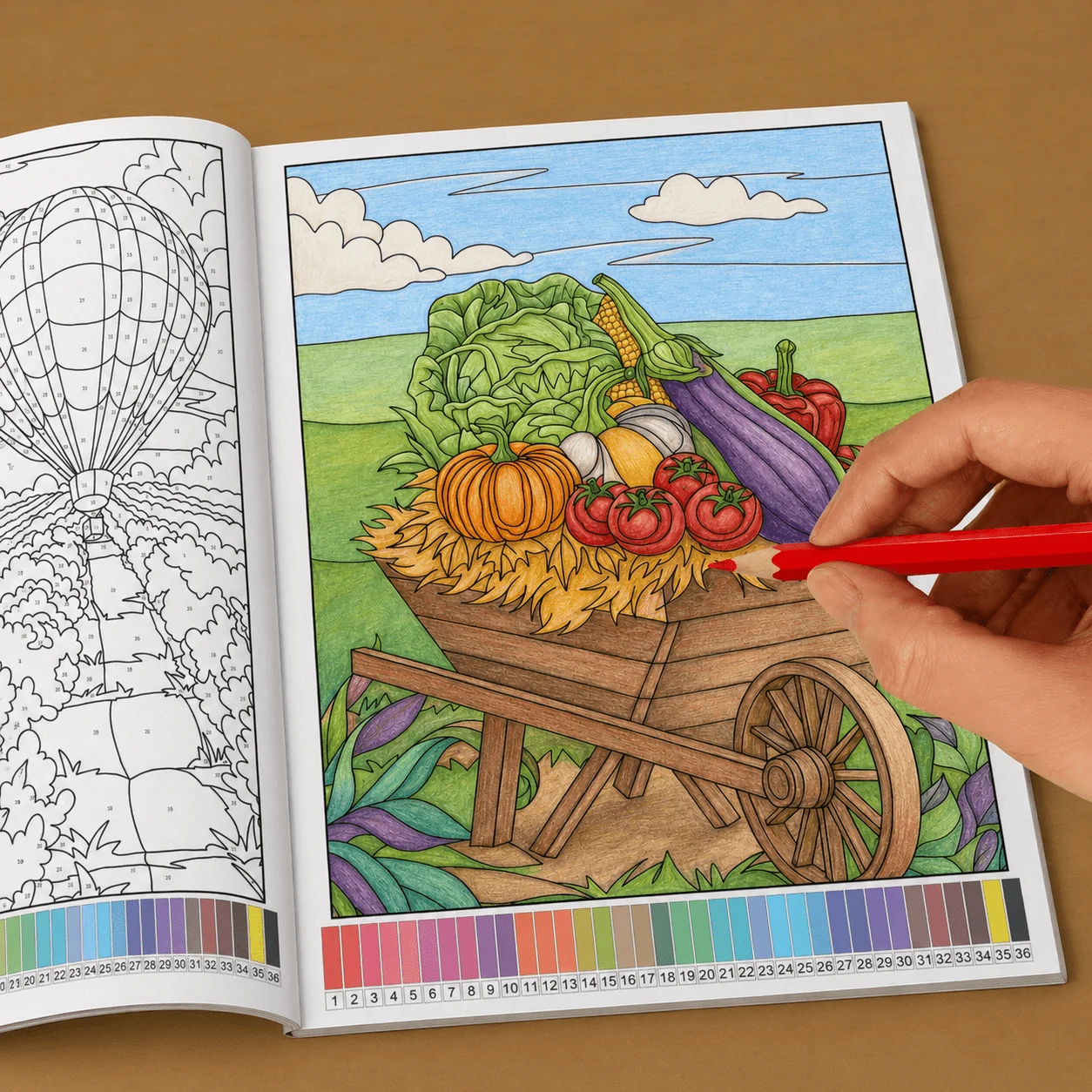 Color By Number Coloring Book for Adults 32 Pages Mandala Flower Animal Patterns Stress Relief Anti-Anxiety Painting Workbook image 3