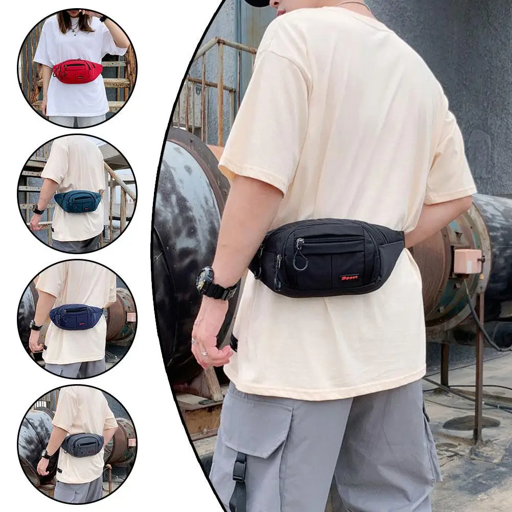 Waist Pack Bag Women Shoulder Fanny Pack Large Phone Pouch Banana Bag Belt Ladies Men Bag Sports Travel Money Fashion X6x5