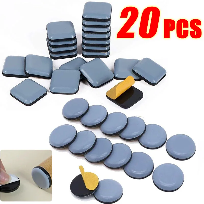 20PCS Füße Segelflugzeug Schiebe Pads Home Möbel Sliders Möbel Gleiter PTFE Platz Boden Mover Pads Für Haushalts Hardware