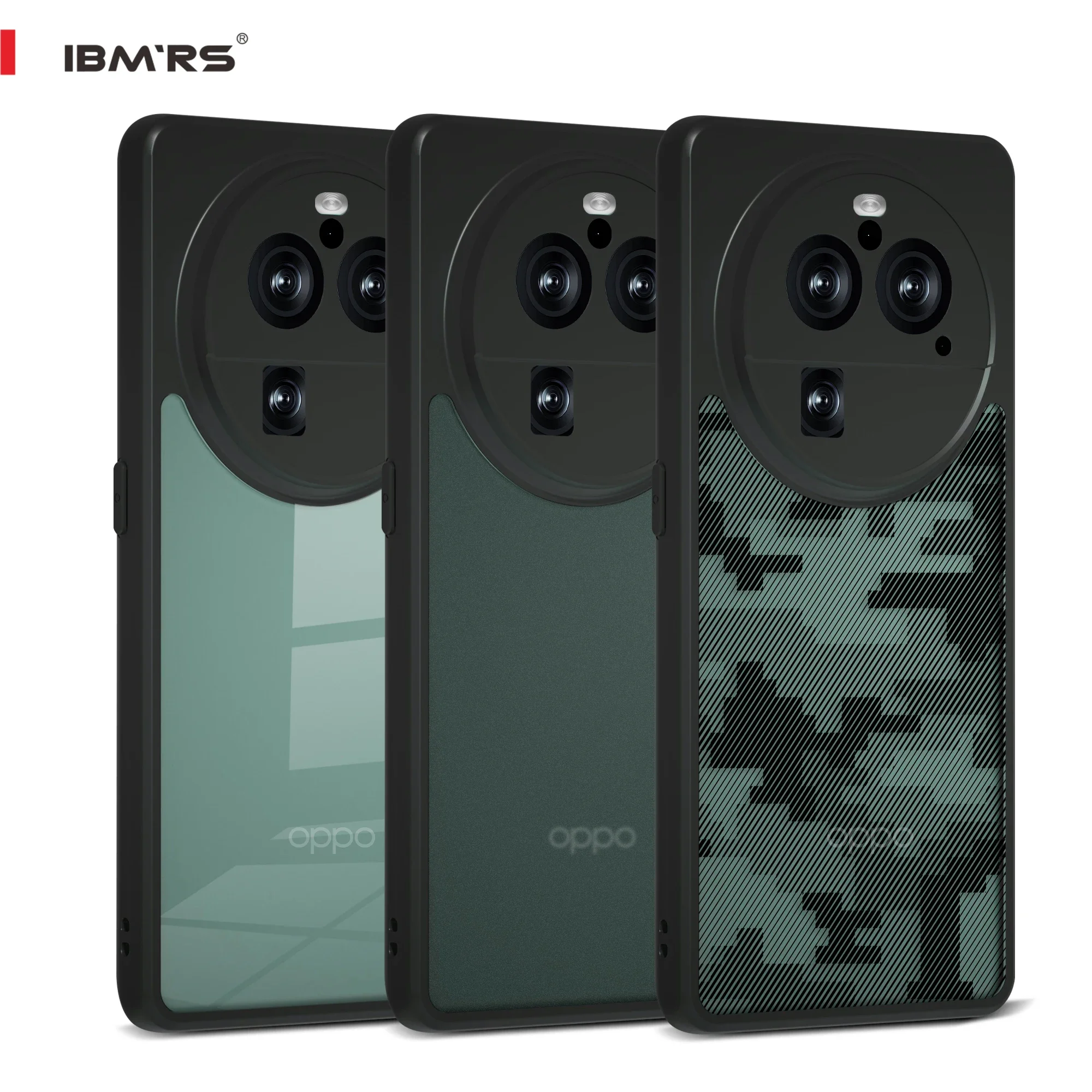 

for Oppo Find X6 Pro Case Camo [Shockproof][Military-Grade] - IBMRS Protective Cover, Anti-Slip & Anti-Fingerprint