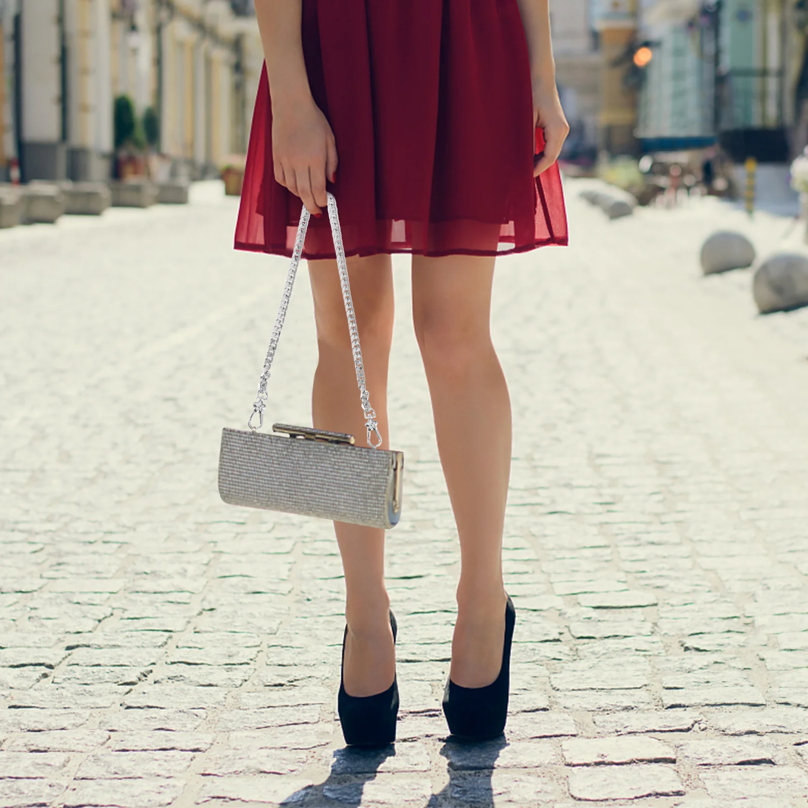 

Metal Bag Chain 9Mm Polished Electroplated Durable Replacement Strap For Handbags Purses Clutches Cross Body Bags Handbag