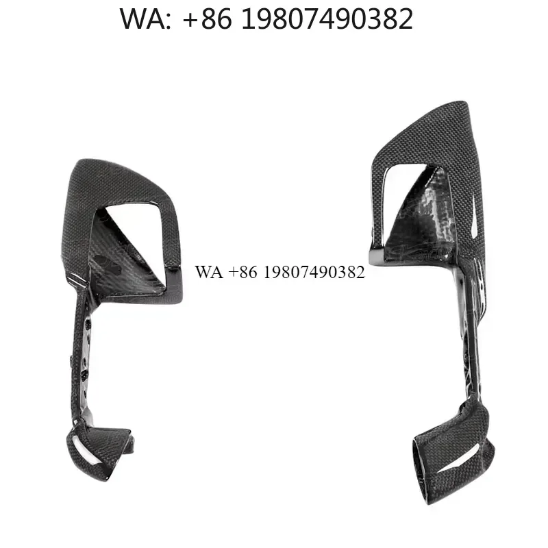 Wmwmnu Carbon Fiber Interior Door Handle Trim for 2015-2018 488 GTB Spider Car Accessories Decoration Sticker Cover