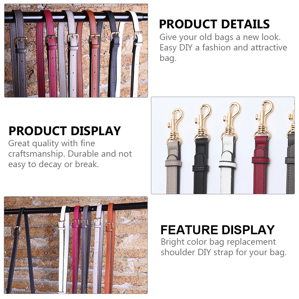 

Durable Handbag Replacement Narrow Shoulder Long Handle Strap for Crossbody Tote Messenger Bag Accessory