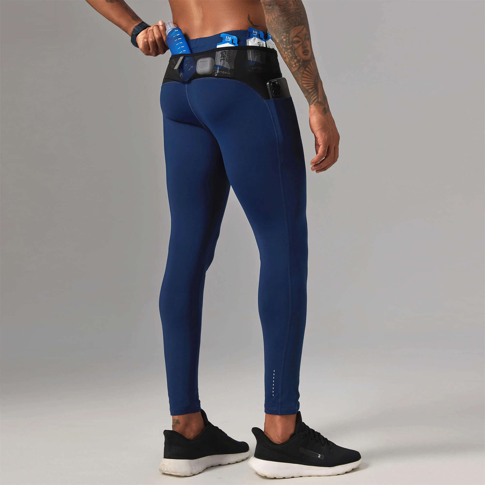 Mens Womens Running Pants 5 Pockets Winter Velvet Warmer Compression Long Leggings Outdoor Sport Fitness Cycling Hiking Tights