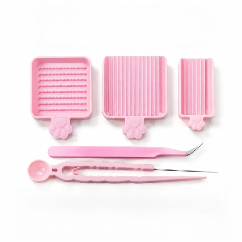 3/5Pcs/Set Efficient 2.6mm Padding Bean Pen Bean Shovel Handheld Bean Sorting Tray Set Creative Beads Clips Pen Tray Kits