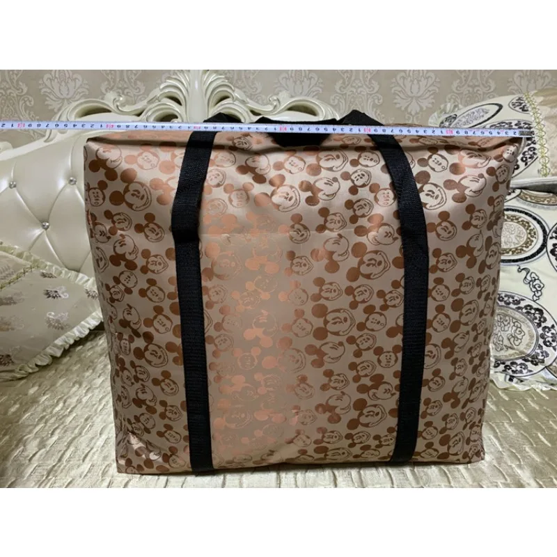 Disney Super Large Capacity Tote Bag for Moving House Mickey Mouse Quilt Storage Thickened Oxford Fabric Waterproof Luggage Bag