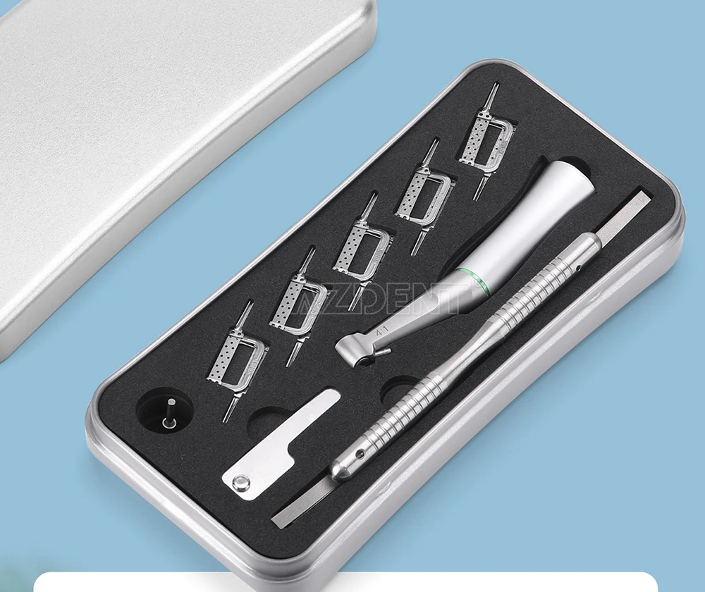 AZDENT Dental 1:1/4:1 Interproximaler Streifenkontra-Winkelstück für kieferorthopädische Zahnlückenmessung – Detail 10