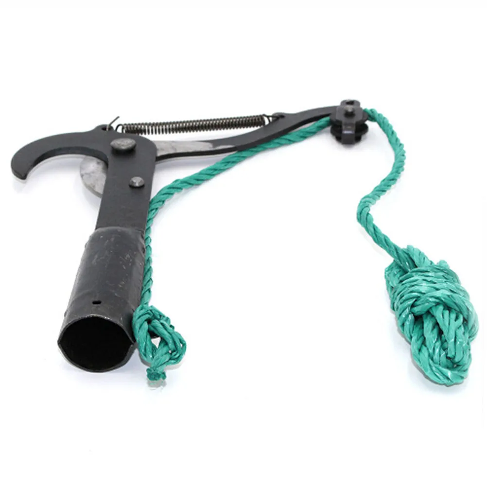 

High-Branch Pruning Shears Ergonomic Non-Slip Garden Scissors Wire Cutting Cushion Spring Easy-Open Lock Rope Design Portable