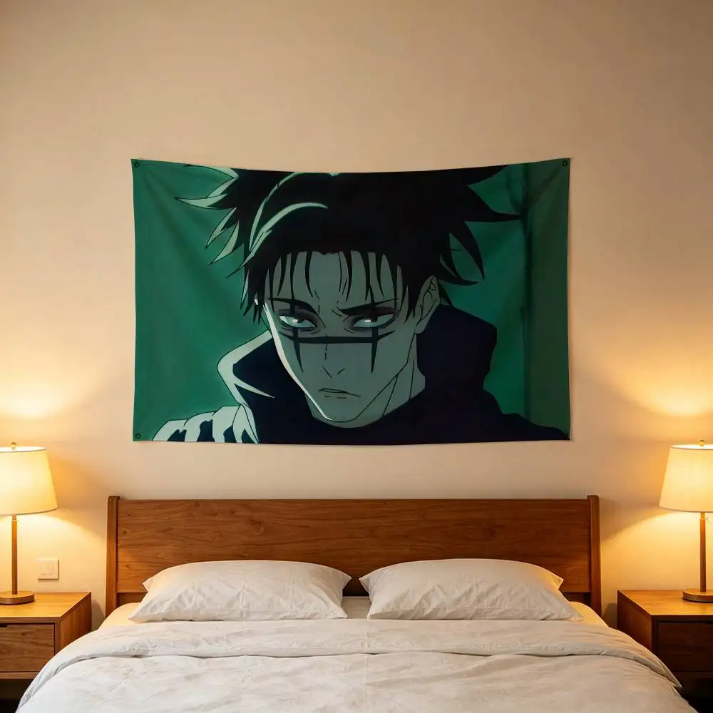 Anime Choso Jujutsu Kaisen-n Flag Digital Printing Banner for Garage Wall Out Door Decoration
