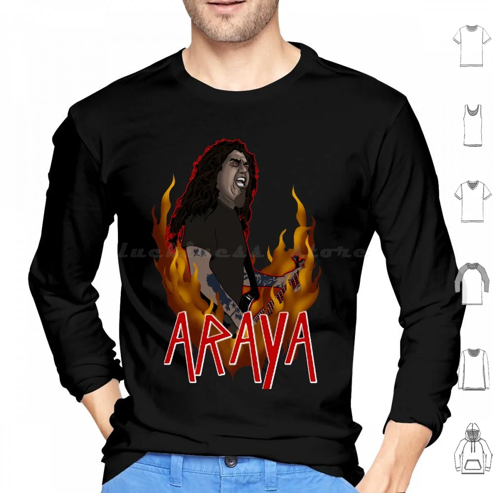 Araya Hoodie cotton Long Sleeve Big 4 South Of Heaven Slaytanic Fire Seasons In The Abyss Hanneman King Lombardo War