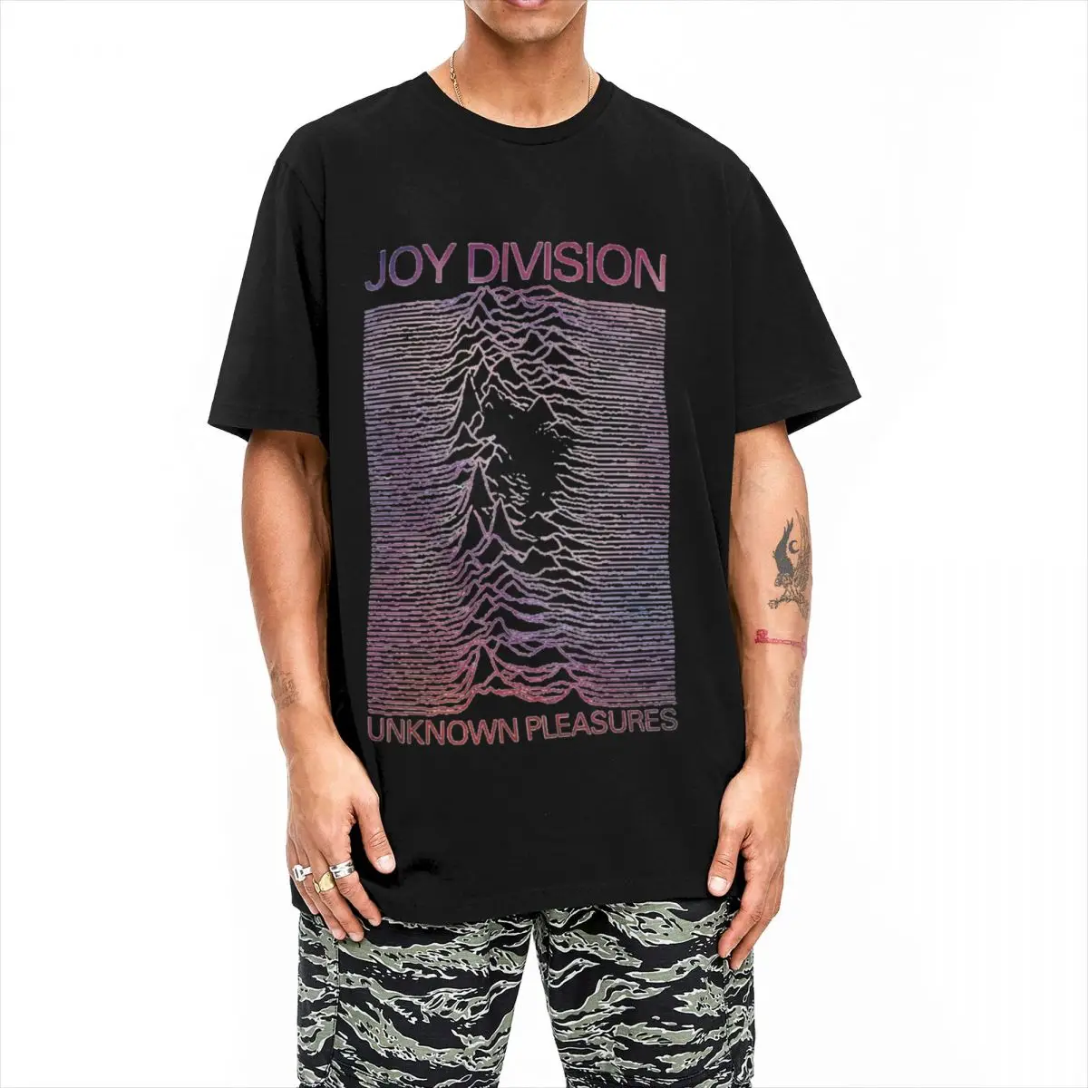 Rock Band Joy Division Unknown Pleasures Shirt Accessories Men Women\'s Cotton Unique Tee Shirt Clothing Gifts