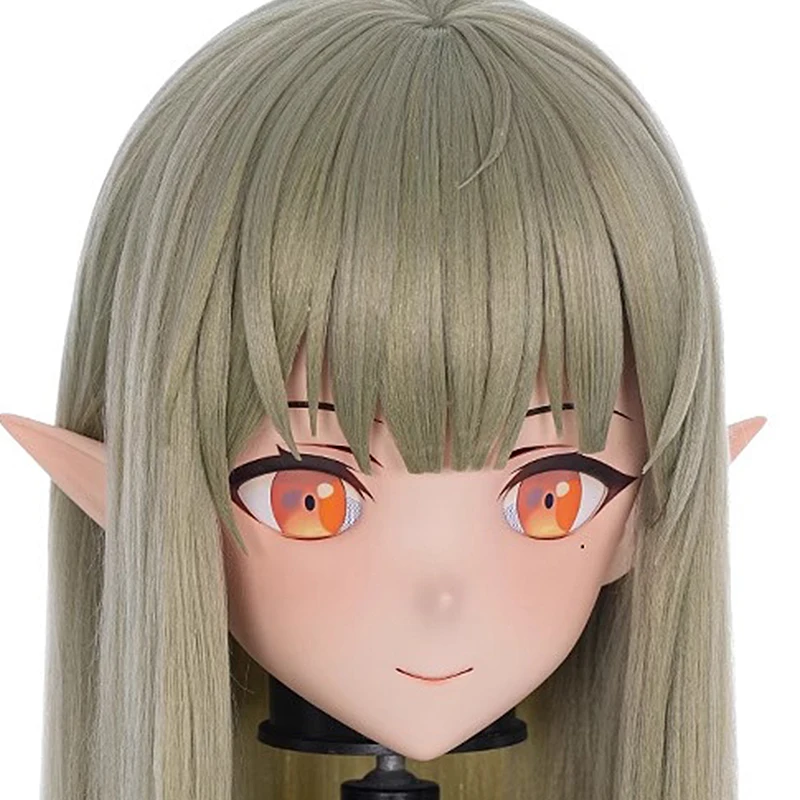 Handgemaakte aanpassen volledige hoofdband slot hars pop stripfiguur BJD masker cosplay Kigurumi masker Japanse anime Kigurumi maskers