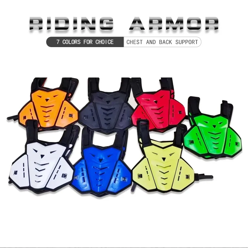 Multi-Color Dirtbike Off-Road Racing Motocross Street Bike Men Back Protection Chest Motorcycle Guard Armor Vest