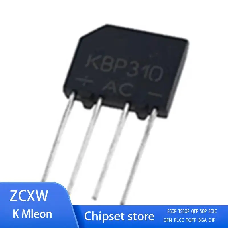 10PCS/LOT KBP310 KBP310G RS310 KBP308 KBP307 KBP306 DIP-4 3A 1000V