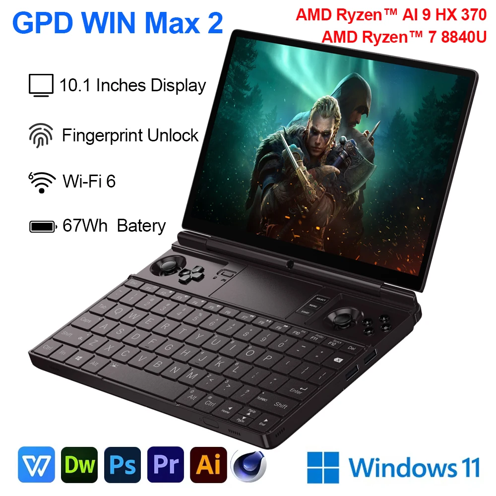 GPD WIN MAX 2 AMD AI 9 HX 370 32GB 2TB
