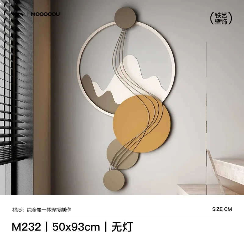 BJ-16  light luxury entrance wall decoration sofa background wall decoration living room art pendant creative metal
