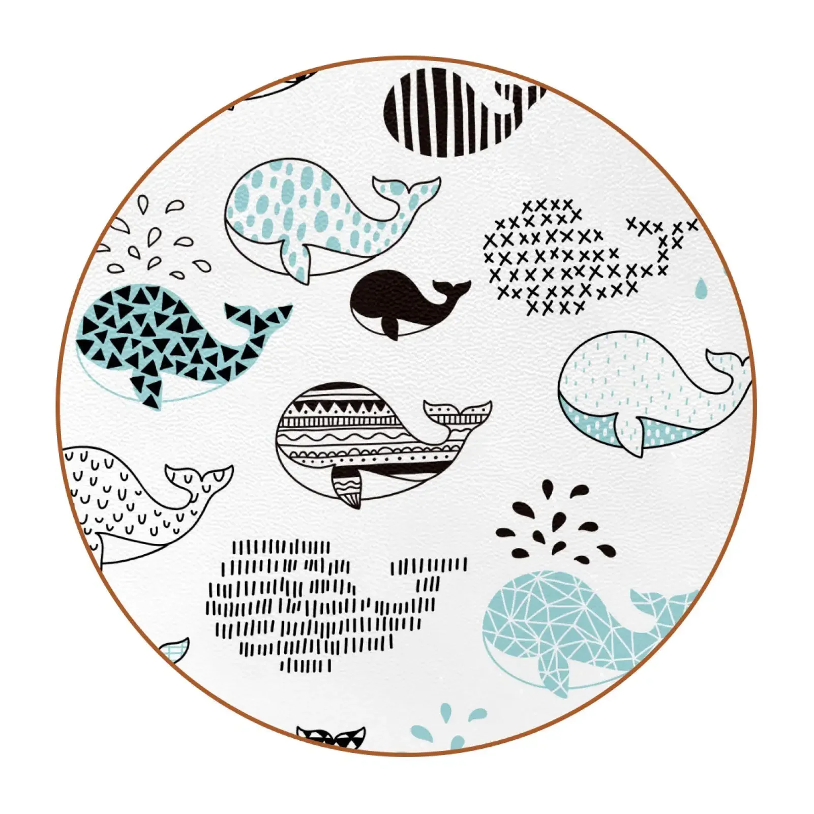 

Керамическая подставка с изображением кита для деревянного стола с рисунком океанских животных, настольный защитный коврик для кружки и чашки для кухни, офиса