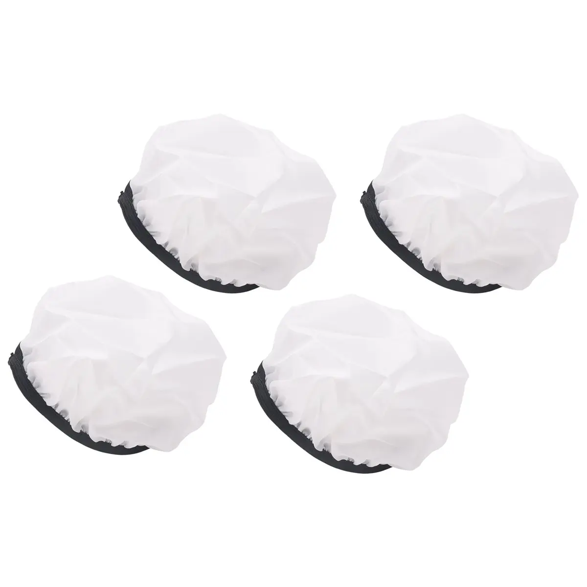 A14M 4Pcs 18cm Light Diffuser,Soft Diffuser Lamp Cover White Lamp Shade Diffuser,for Studio Strobe Reflectors