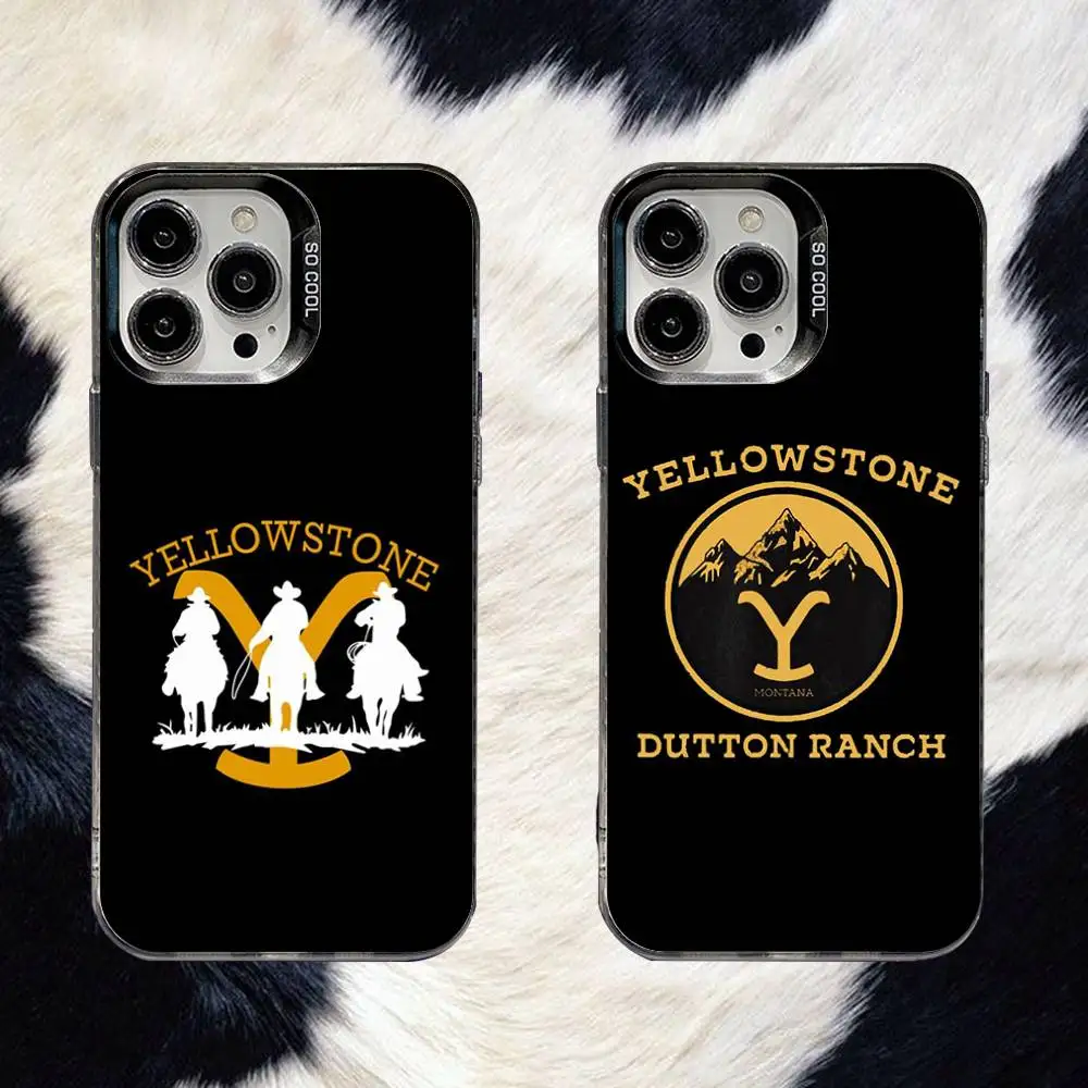 

Yellowstone Park TV Phone Case For iPhone 16,15,14,13,12,11,8,7,Pro,Max,Plus,Mini,XS,SE Anti Fall Black Matte Hard