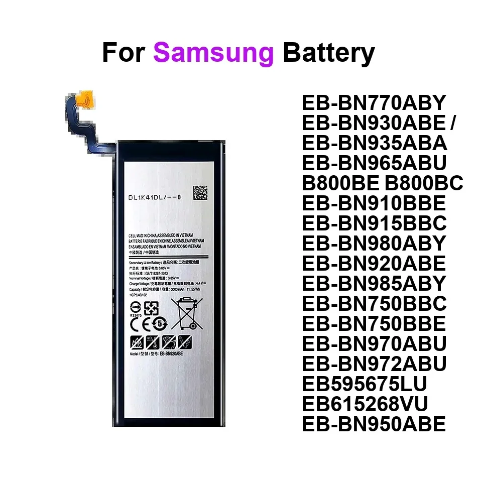 

EB-BN980ABY EB-BN950ABE Аккумулятор для Samsung Galaxy Note I9220 I9228 N7000 2 4 5 7 8 9 20 10 3 II Iii Lite Edge Ultra 5G