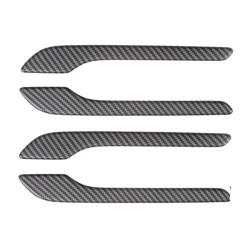 Protection et décoration des poignées de porte pour Tesla Model 3 et Model Y 2017-2023 (ABS Fibre de Carbone Mat)