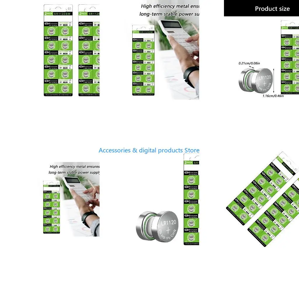 77JD AG8 LR1120 Button Batteries SR1120/391 Button Cell for Home Pack Of 10pc /20pc