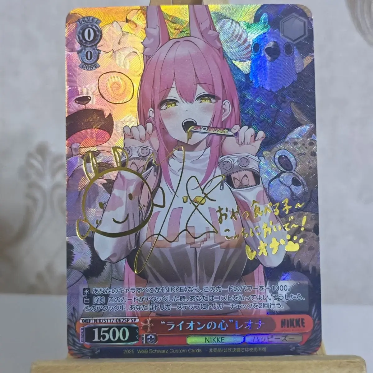 1-pcs-set-diy-nikke-a-deusa-da-vitoria-auto-controle-coletar-assinatura-negociacao-cartao-flash-anime-presente-dos-desenhos-animados