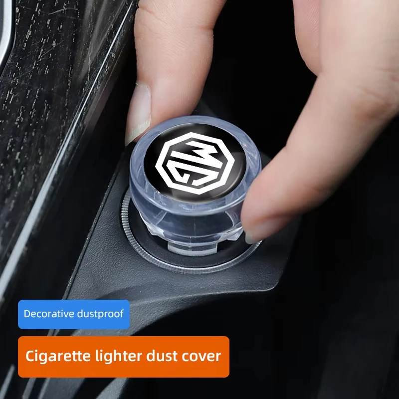 Auto Cigarette Lighter Dust Protection Cap Car Interior Parts Fit MG Cyberster MG3 MG5 MG7 MG6 ZS ES5 ONE HS MG4 EV MARVEL R EZS