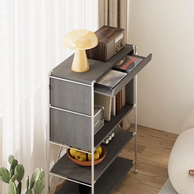 */*Shelf Living Room Multi-layer Storage Rack Baffle Removable Medieval Snack Storage Cabinet Dormitory Coffee Machine Placement