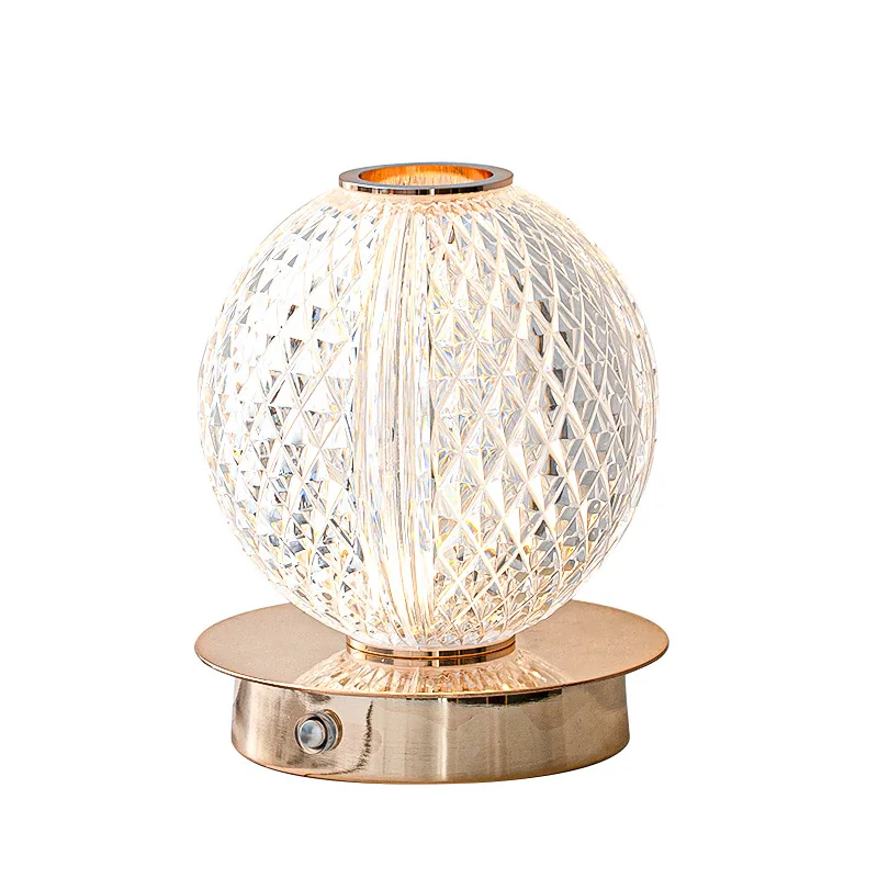 

Night Light Planet Crystal Light Luxury Simple Modern Study Desktop Decoration Touch Bedroom Atmosphere Desk Lamp