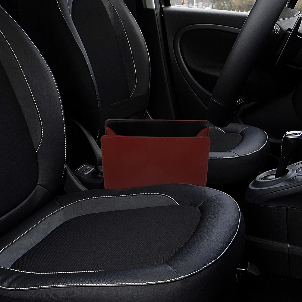 

2pcs Car Trash Can Storage Box Foldable PU Garbage Container for Cars SUV Auto 1Set Black Red Portable Mini Bin