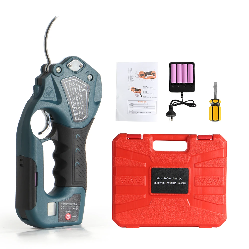 Mini Electric Scissors Pruning Shears DIY Garden Electric Grafting Machine With Plastic And Rubber Handle SK5 Blade
