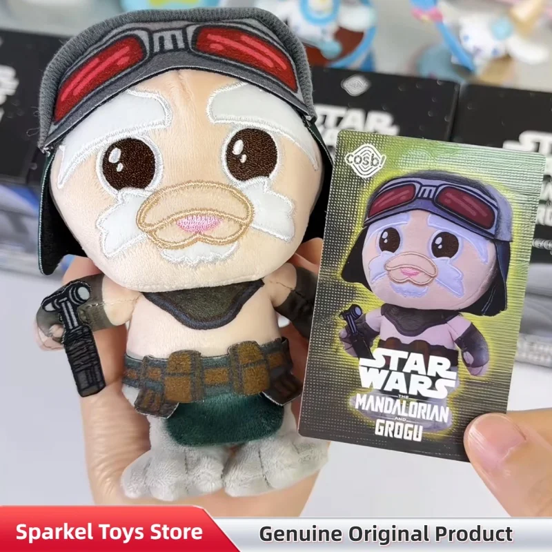 Genuine Star Wars Mandalorian And Grogu Cosbi Plush Blind Box Collect Keychain Home Decor Pendant Doll Mystery Box Toys Gift view 5