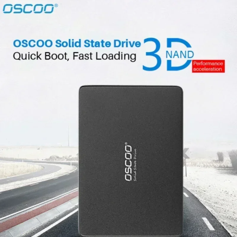 OSCOO-Disque Dur SSD SATA 3 de 120 Pouces, avec Capacité de 256 Go, 240 Go, 512 Go, 2.5 Go, pour Ordinateur Portable