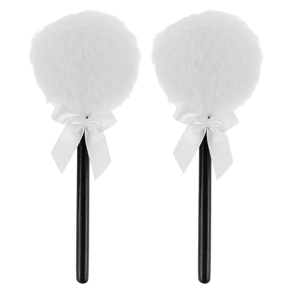 

2Pcs Ultra Soft Fairy Wand Powder Puff Lollipop Shape Body Face Loose Setting Puff Makeup Tool Makeup Accessories