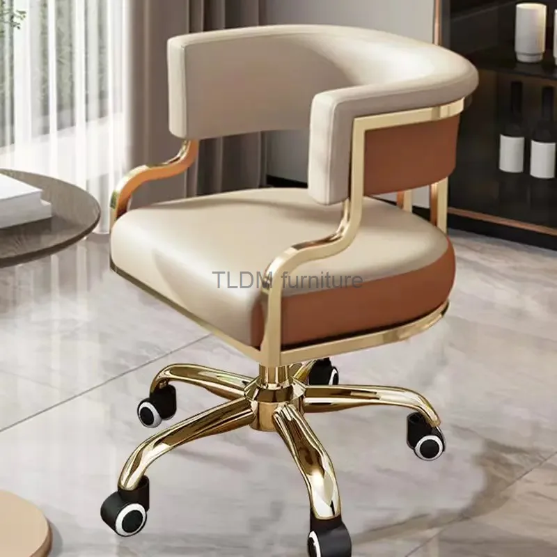 360 Degrees Rolling Swivel Styling Barber Chair Lounge Manicure Beauty Salon Barber Chair Reclining Hair Cadeira Salon Furniture