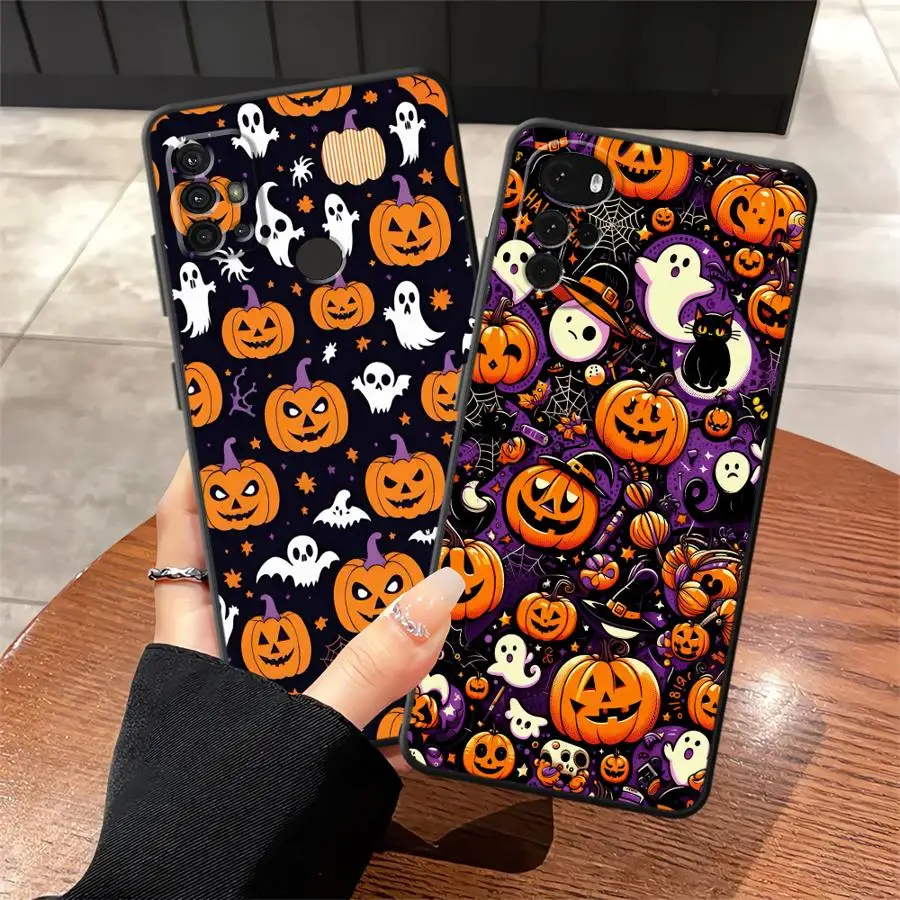 حافظة لهاتف Moto Edge 20 30 S30 Pro X30 Pro غطاء هاتف خلفي ناعم موضة أشباح الهالوين الوحشية