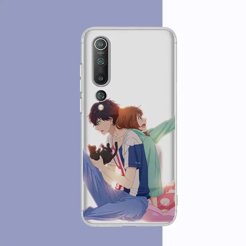 Ao Haru Ride Love lovely anime Phone Case for Samsung S20 S10 lite S21 plus for Redmi Note8 9pro for Huawei P20 Clear Case