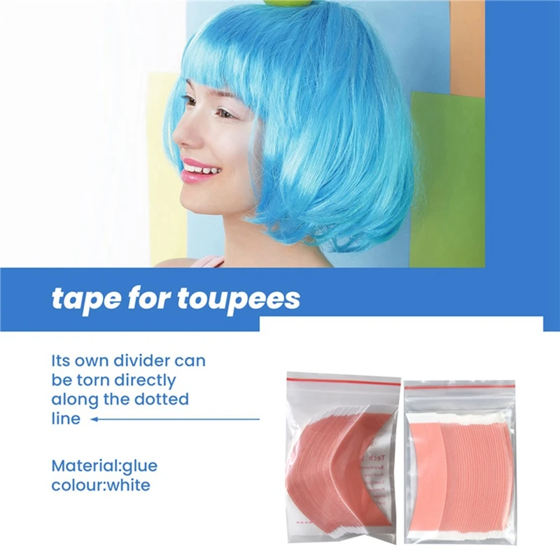 72Pcs/Lot Duo Tac Wig Double Adhesive Tape Super Strong Wig Extension Lace Toupee Invisible Strips C With Slitting Line Durable