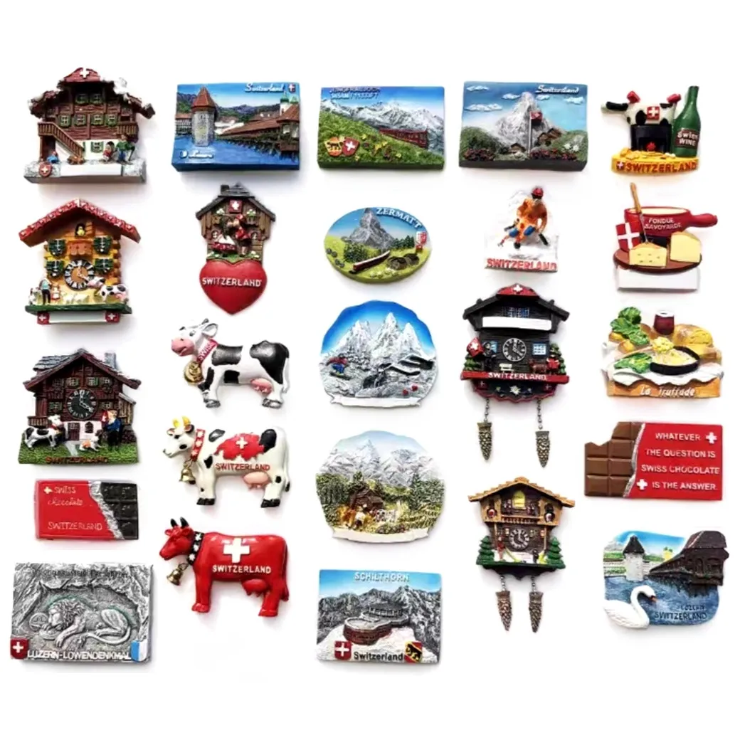 

Europe Switzerland 3D Fridge Magnets Tourism Souvenir Refrigerator Magnets Sticker Collection Handicraft Decoration Articles