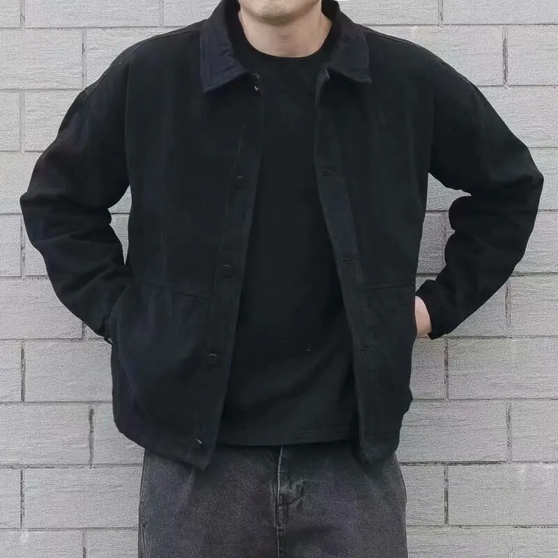 

Мужская куртка-пилот, весенне-осенняя износостойкая джинсовая рабочая одежда, пальто, облегающая весенне-летняя верхняя одежда для подростков