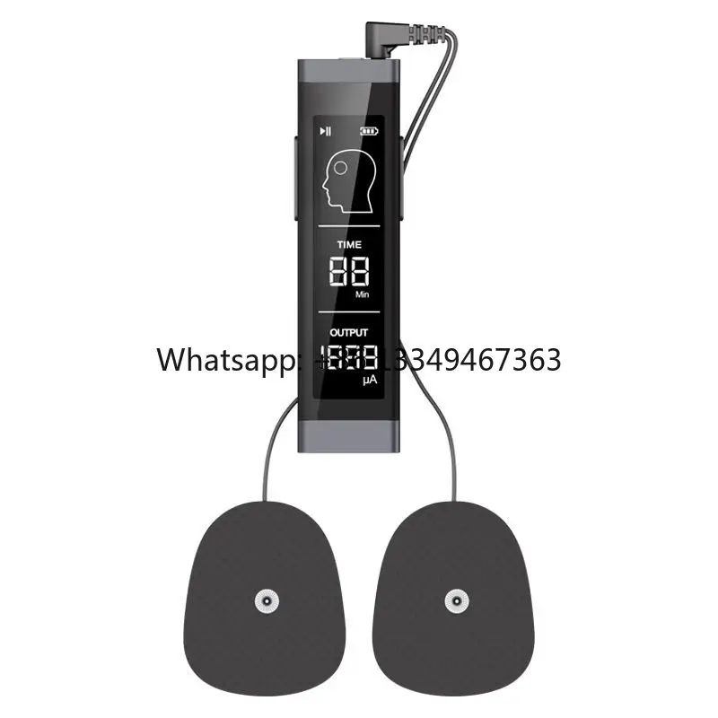 

Portable TENS Head Massager with 4 Intensity Levels One Hand Grip Electric Pulse for Headache Relief