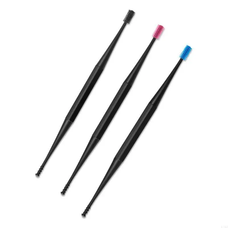 

Silicone 360 Degree Sipral Earpick Double Sided Ear Wax Curette Remover Cleaner Spoon Brush Hygiene Care Soft Cleaning Massage