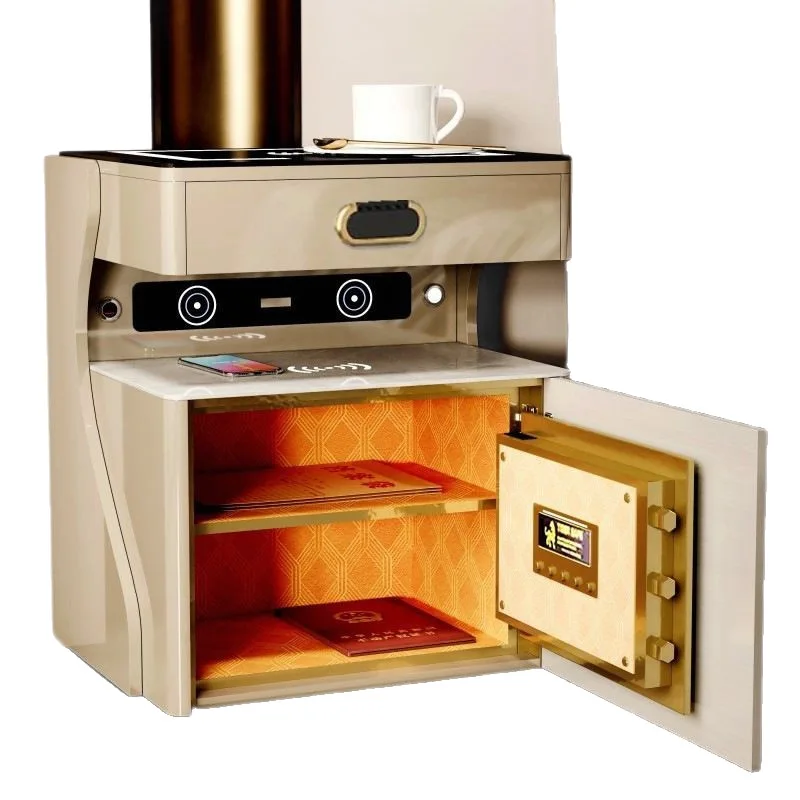 

Household smart bedside safe integrated simple modern multi-functional bedroom storage