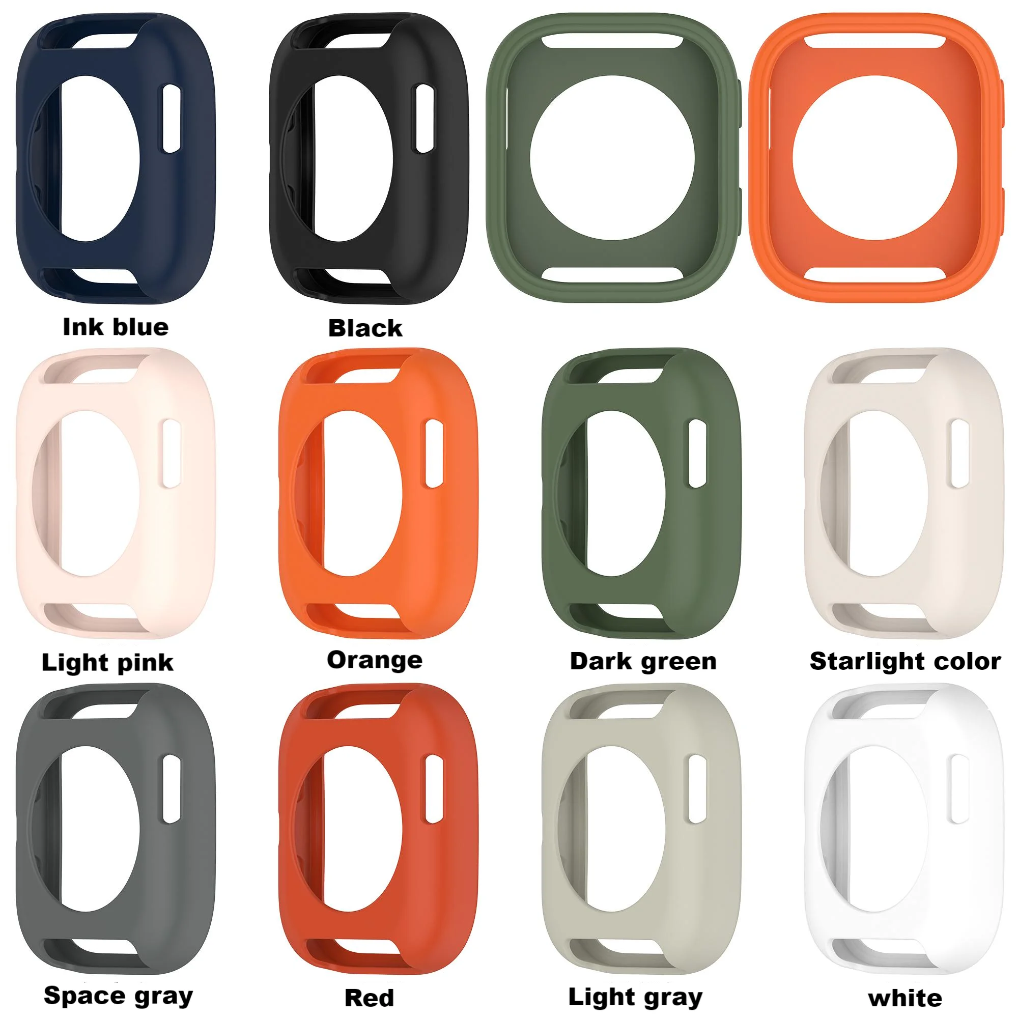 Capa protetora macia para amazfit bip6 (a2435) pulseira de relógio inteligente anti-queda protetor de tela pára-choques para amazfit bip 6 capa