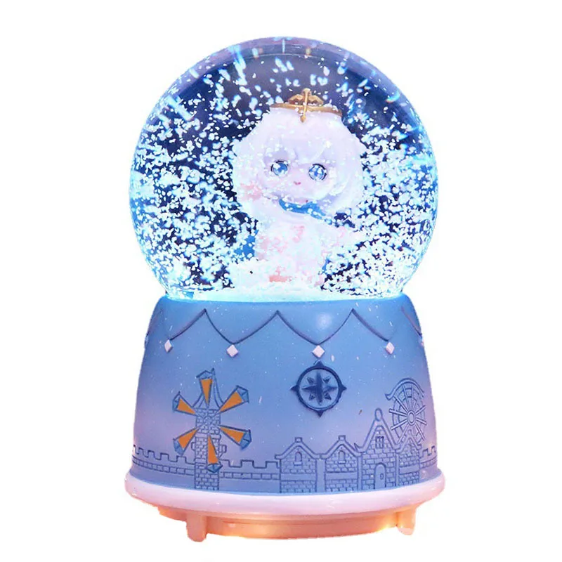 Fantasy Original God Crystal Ball Music Box Cute Cartoon Secondary Octave Box Decorative Gift Ornament Birthday Gift Carousel