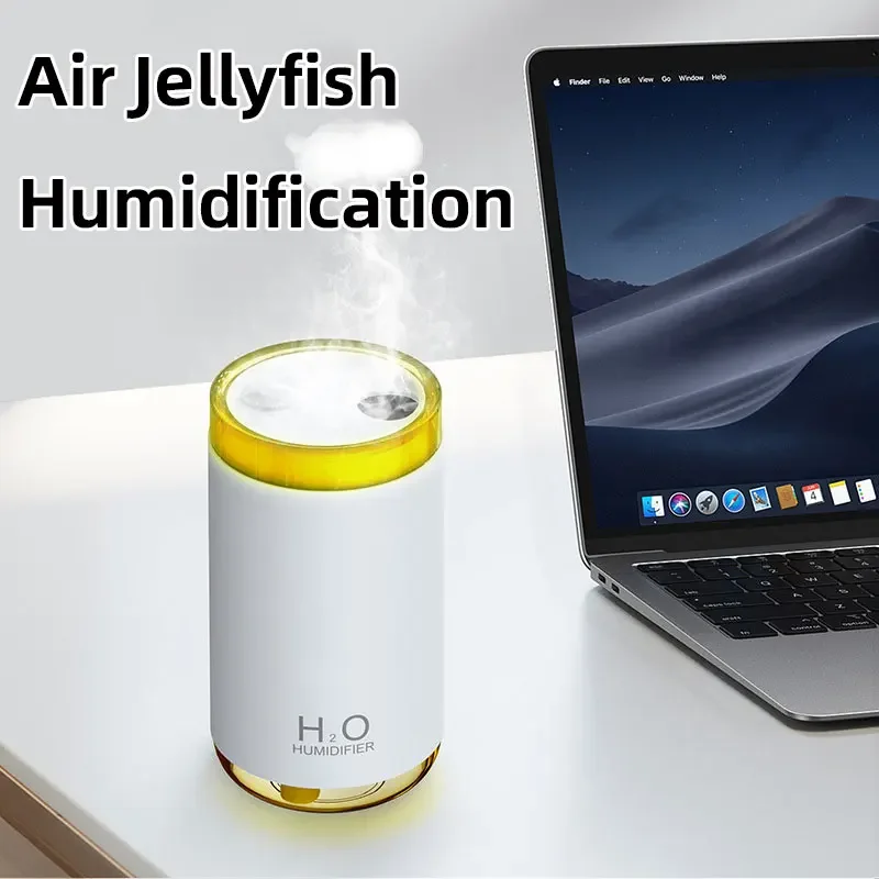 

250ml New Creative Smoke Ring Air Humidification USB Mini Jellyfish Humidifier Protable Car Mist Spray Diffuser Night Light Home