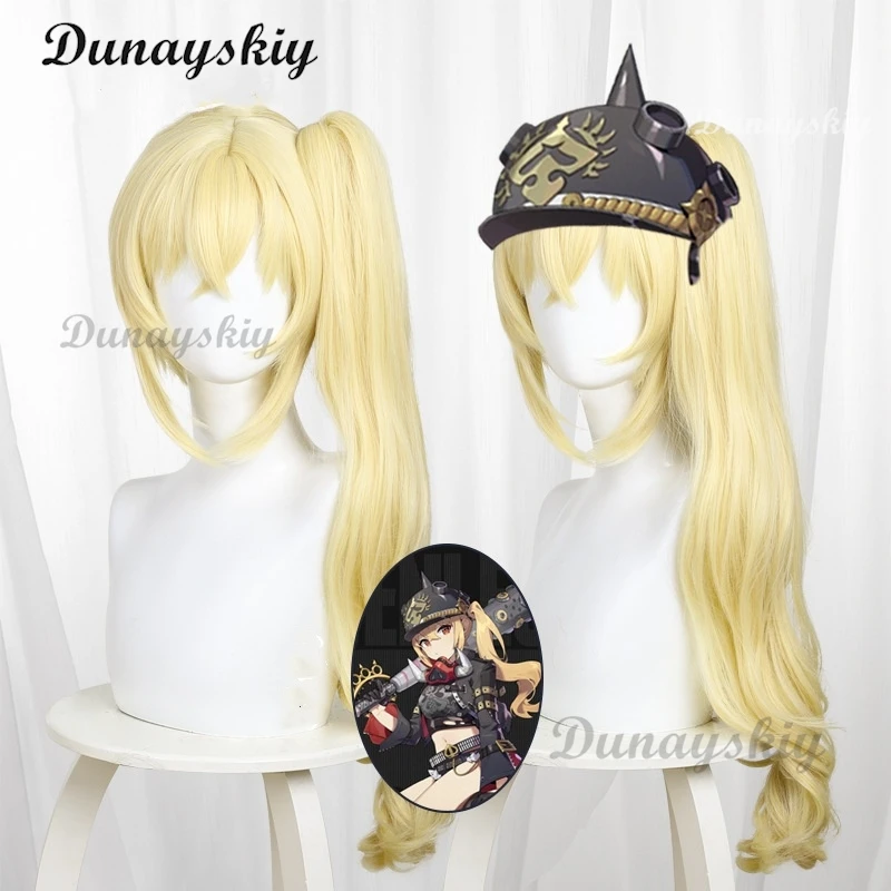 Zenless Zone Zero Lucy Cosplay Wig Long Blond Hair Luciana Auxesis Theodoro De Montefio Sons of Calydon Halloween Party Props